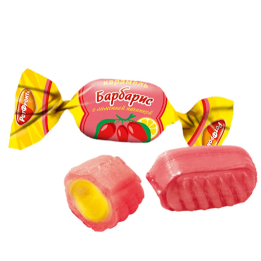 Карамель "Барбарис" с лимонной начинкой, 453 гр