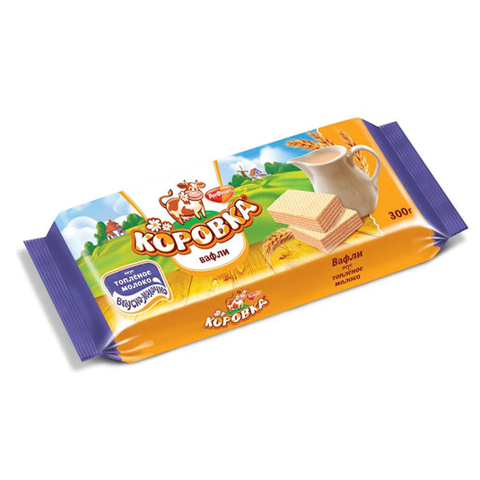 Wafer Baked Milk "Korovka", 300g