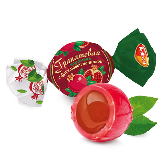Гранатовая карамель с фруктовой начинкой 454 гр