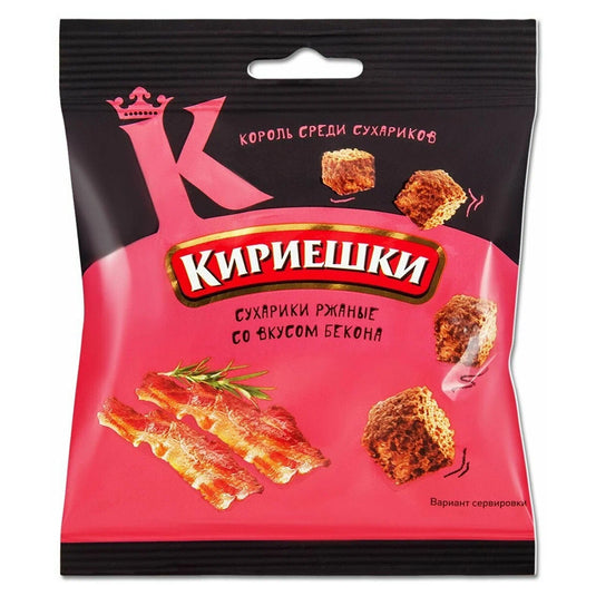 Сухарики Кириешки со вкусом бекона 100 гр