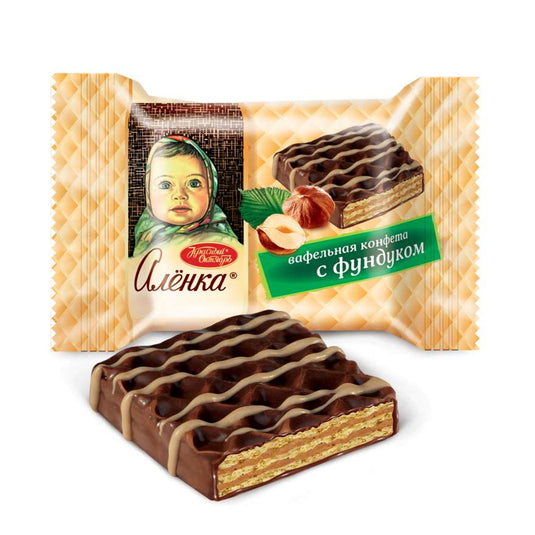 Вафельные конфеты с фундуком, Аленка, 226 г
