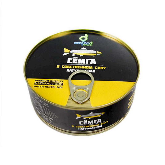 Salmon in own juice 240 g