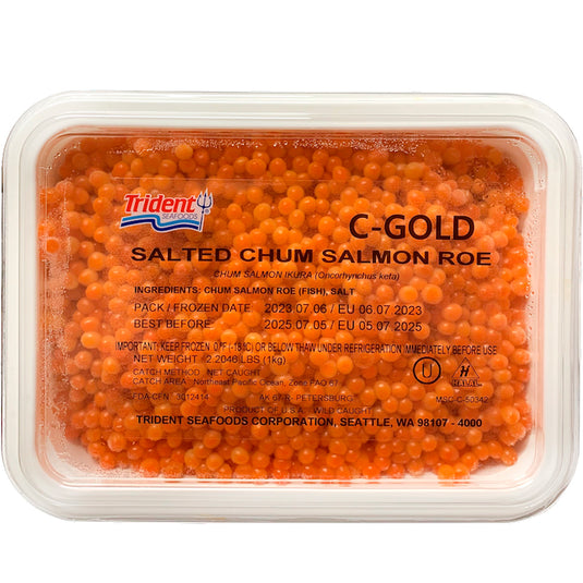 Дикая аляскинская соленая кета Icura Salmon Roe C-Gold, 1 кг
