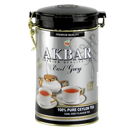 Akbar Tea Earl Grey in Tin Can, 0.5 lb / 225 g 