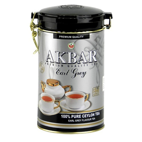 Akbar Tea Earl Grey in Tin Can, 0.5 lb / 225 g 
