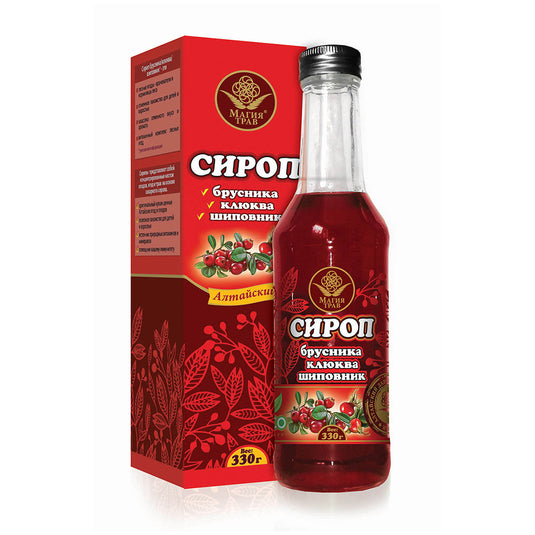 Altai Syrup, Cranberry, Rosehip, Lingoberry, 0.73 lb/ 330g