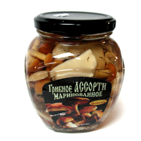 Marinated Mixed Mushrooms Uniservis, 15.52 oz/ 440 g