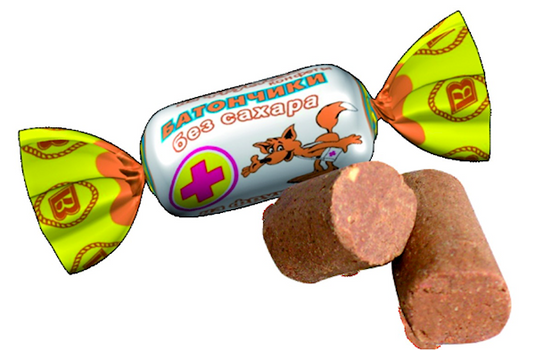 Candies "Batonchik" with Fructose (Sugar FREE)