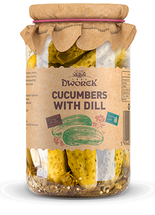 Pickles with dill Dworek 900 g