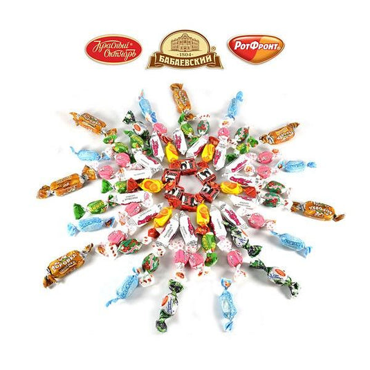 Candy Set "KARAMELKA" Popular Russian-Ukrainian Caramel Candies, 3 lbs / 1.36 kg