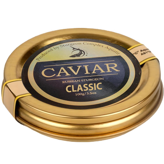 Classic Sturgeon Caviar, AQUATIR, 100g/ 3.5 oz