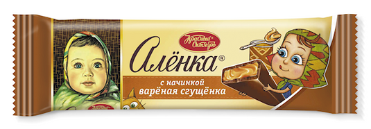 Chocolate Bar "Alionka" with condensed milk filling