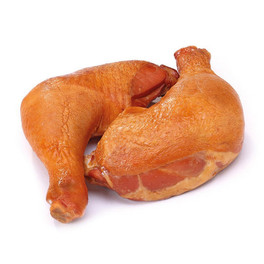 Fully Cooked & Smoked Chicken Quarter Legs, Gold Star Deli, 642g/ 22.65 oz