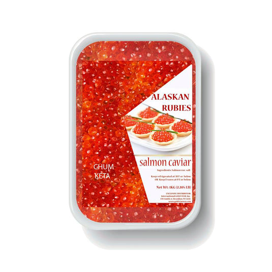 Premium Chum (Keta) Caviar, Alaskan Rubies, 500 g / 17.63 oz