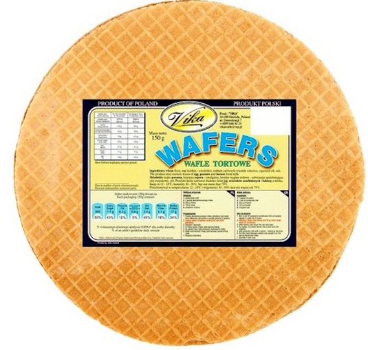 Wafer round layers Vika 150 g