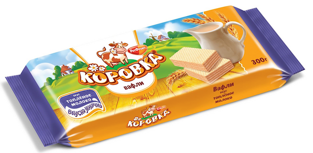 Wafer cake Korovka Baked Milk 300 g