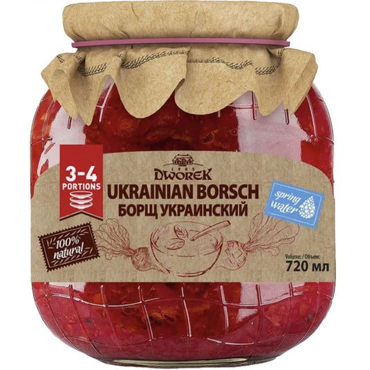 Red Borscht (Red Soup), Dworek, 720 Ml