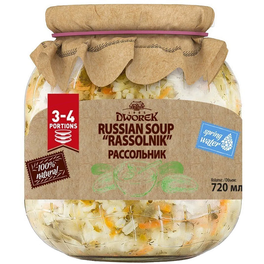 Rassolnik Pickled Cucumber Soup, Dworek 720g
