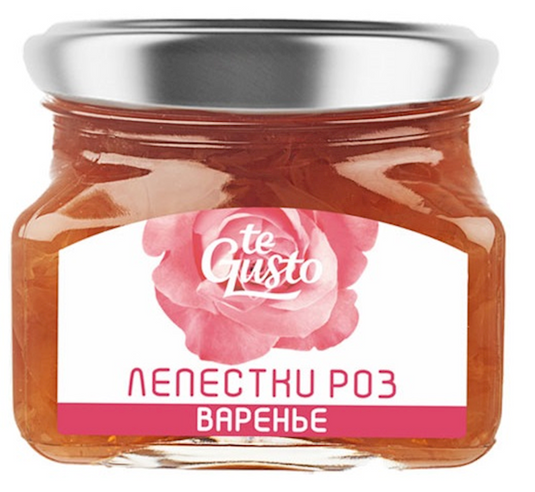 Russian Jam "te Gusto" Rose petals