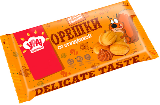 Cookies Ura Oreshki with condensed milk 250 g