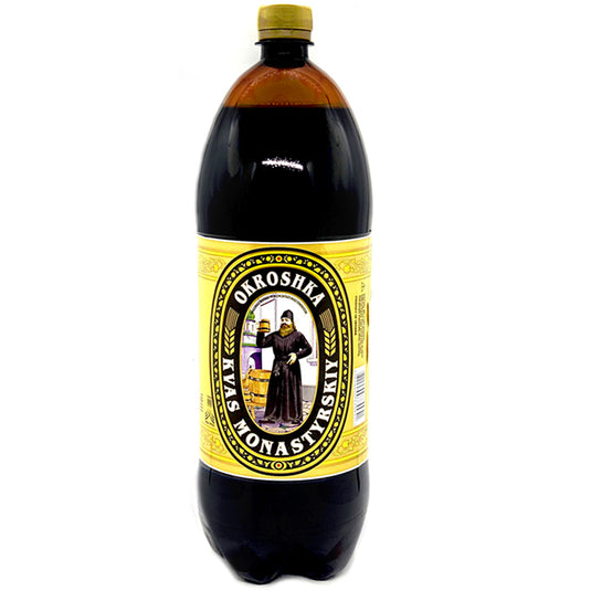 Kvass "Okroshka", Monastirsky, 2 liters / 67.7 fl oz