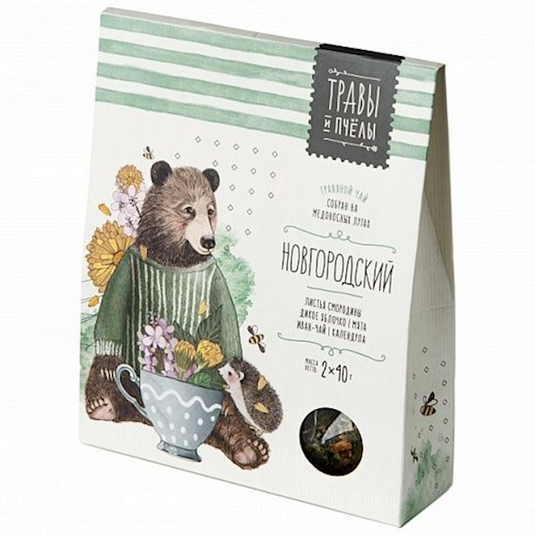 Herbal Tea "Novgorod", Bees&Honey, 80 g