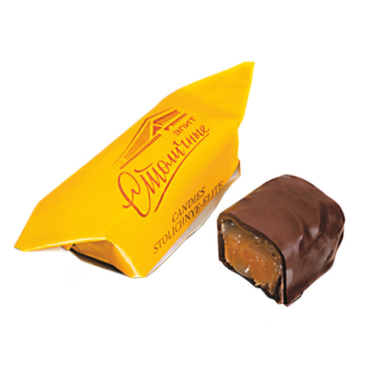 Fondant Candy with Liqueur Filling Stolichnye, Kommunarka, 226 g/ 0.5lb