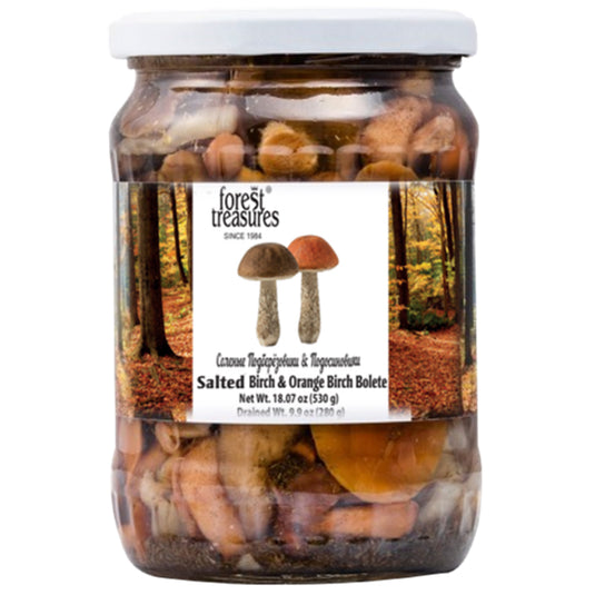 Salted Birch Boletes and Aspen Boletes, Forest Treasures, 530g /18.7oz