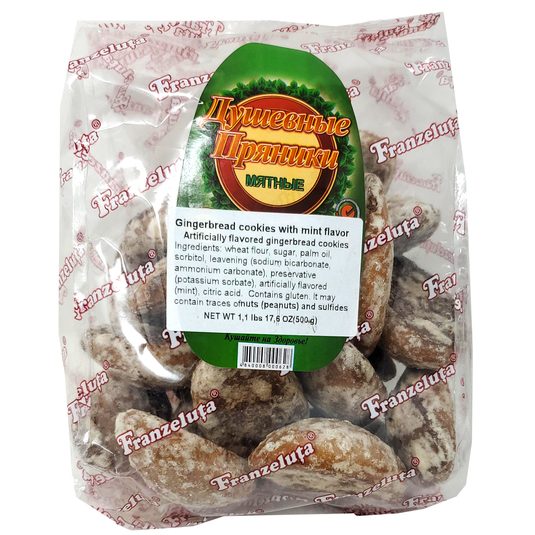 Mint Gingerbread "Dushevniye", Franzeluta, 500 gr/ 1.1 lb