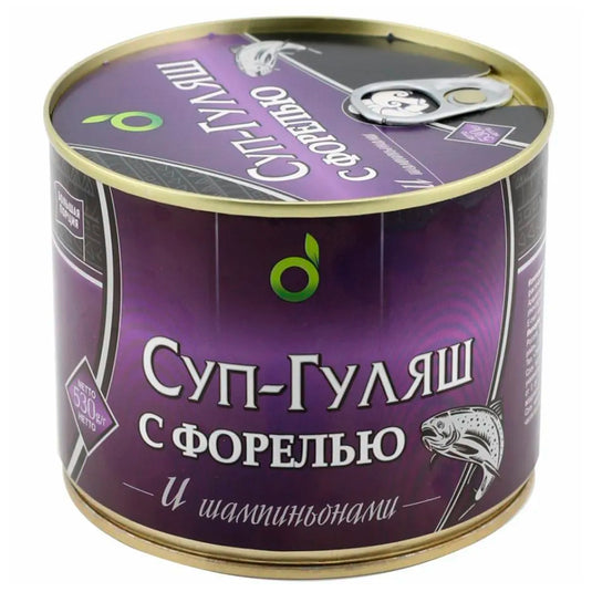 Goulash Soup with Trout & Champignons, ECOFOOD, 530g/ 18.7oz