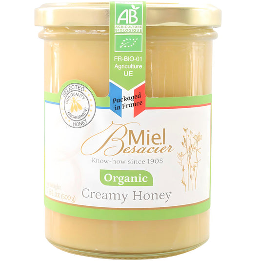 French Organic Creamy Honey, 500g