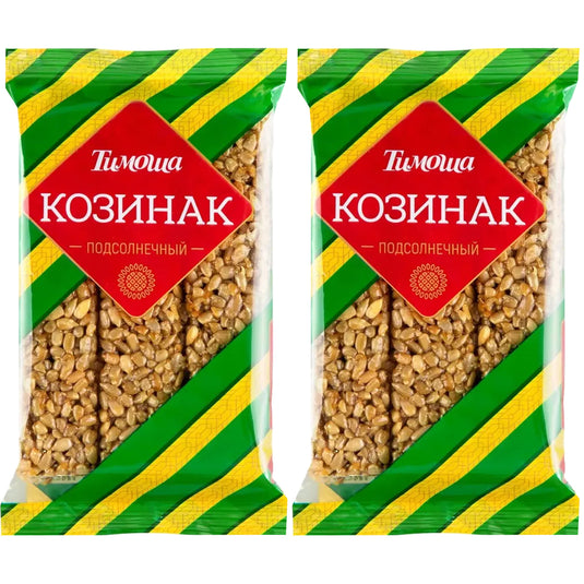 PACK 2 Sunflower Seeds Brittle Kozinaki "Timosha", 150g x 2