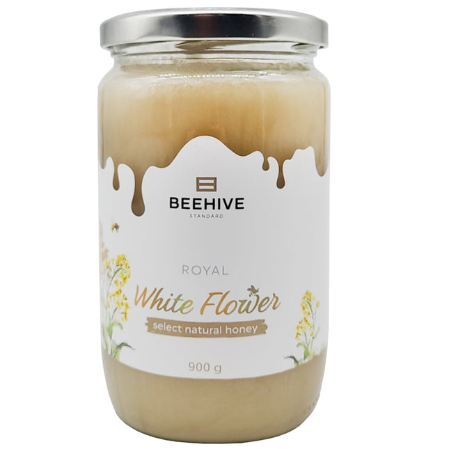 Royal Floral White Honey BEEHIVE, 900g