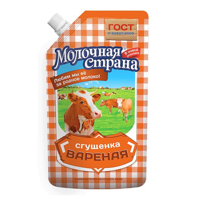 Boiled Condensed Milk, Molochnaya Strana, 270 g