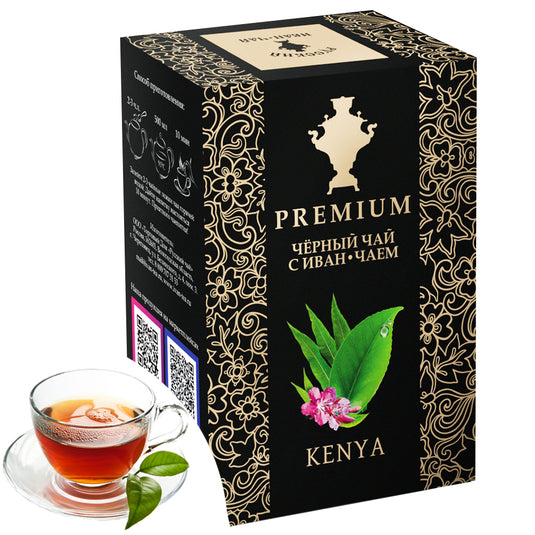 Black Tea with Ivan Tea "Kenya" Premium Black Loose Leaf, 100g