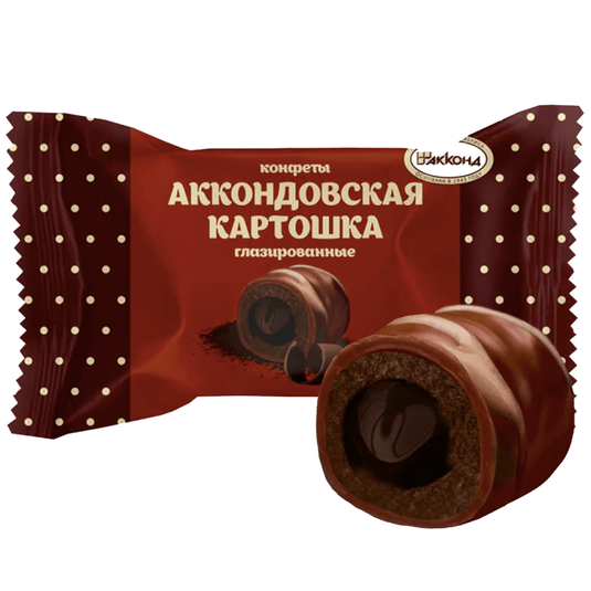 Chocolate Glazed Candy Dessert "Kartoshka", 226g