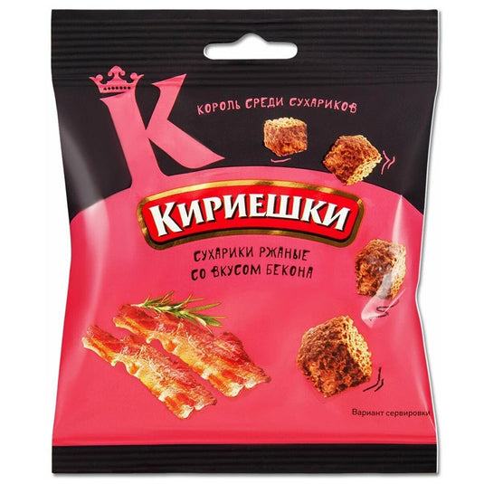 Сухарики "Кириешки" со вкусом бекона 40g