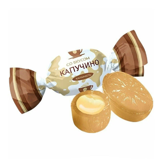 “Cappuccino” Caramel Candies, Konti, 226g / 7.97 oz