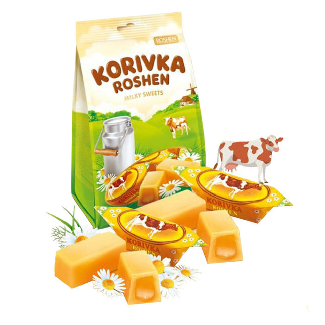 Fudge Korovka Milk Unglazed Candy, 7.23 oz/ 205 g