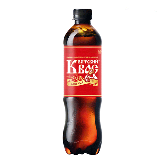 Kvass "Vyatsky" Hlebniy (Bread), 16.9 oz / 0.5 L