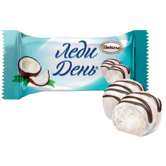 Waffle Cream Candy "Lady Day" Coconut, Akkond, 226 g/ 0.5 lb