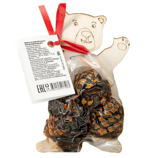 Candied Cedar Cones "Cedar Cones from the Bear", Taiga Cache, 80g/ 2.82 oz