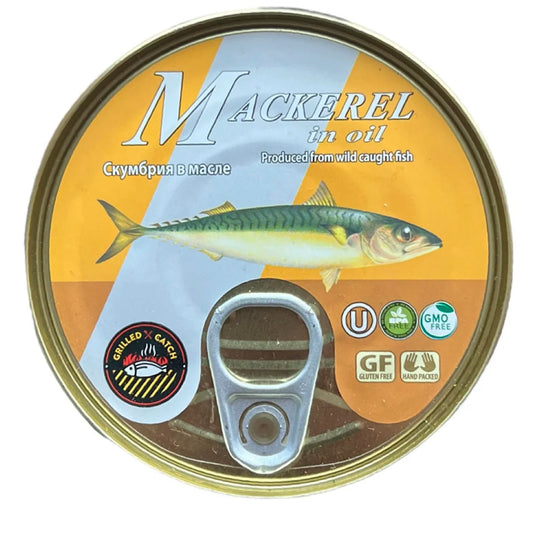 Mackerel in Oil, Grilled Catch, 240g / 8.47oz