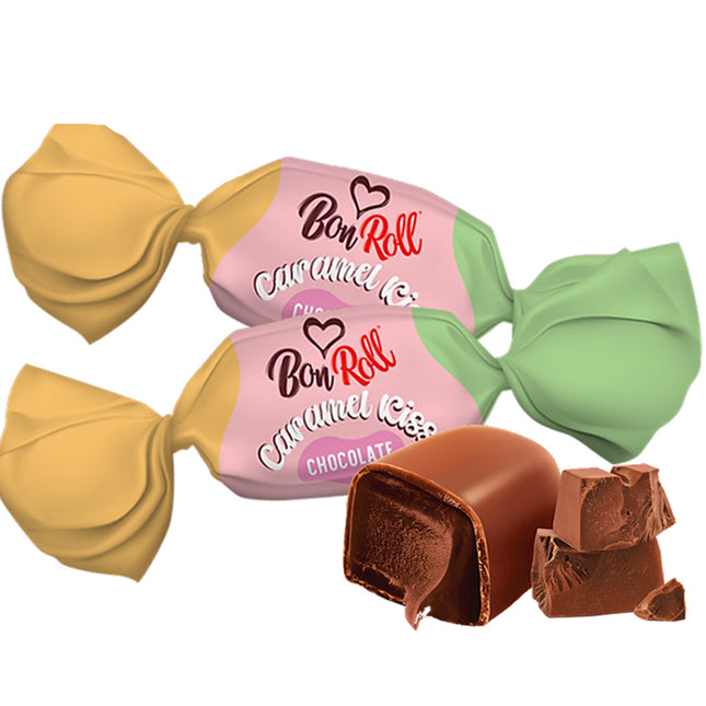 Glazed Chocolate-Flavored Toffee "Bon Roll", Uniconf, 226g/ 7.97oz