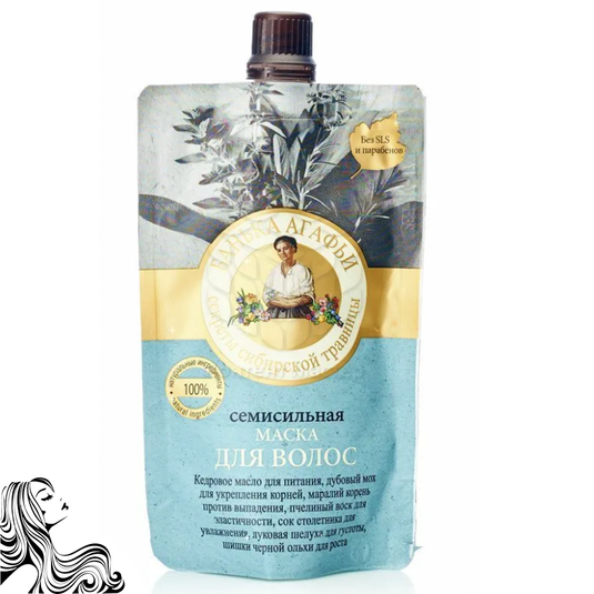 Semisilnaya Hair Mask "Seven Strength", Agafya's Bathhouse, 100 ml/ 3.38 oz