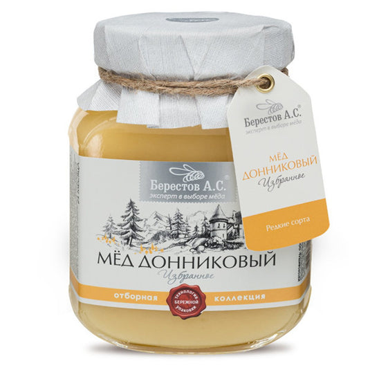 Natural Organic Honey "Donnikovy" Sweet Clover, 500g