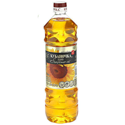 Premium Unrefined AROMATIC Sunflower Oil, Kubanochka, 1L