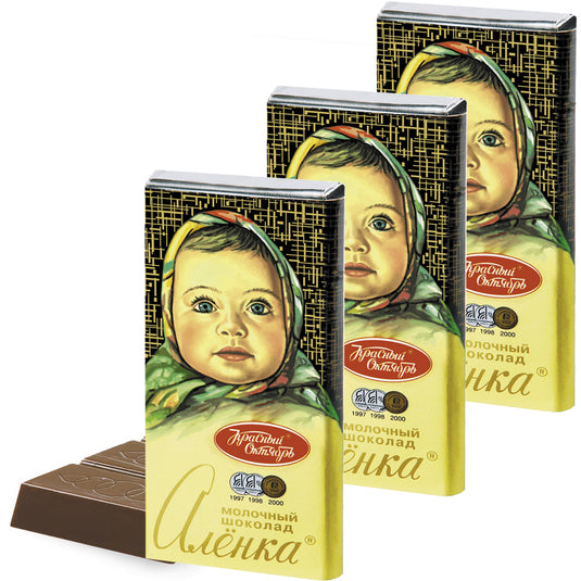 Pack 3 Alenka Milk Chocolate Bar, 60g x 3