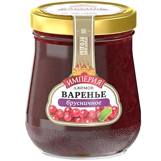 Варенье брусничное Империя Джемов 550 гр
