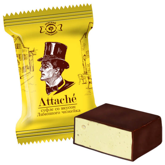Souffle Candy "Lemon Cheesecake", Attache, Nevsky Pastry Chef, 226g/ 7.97oz